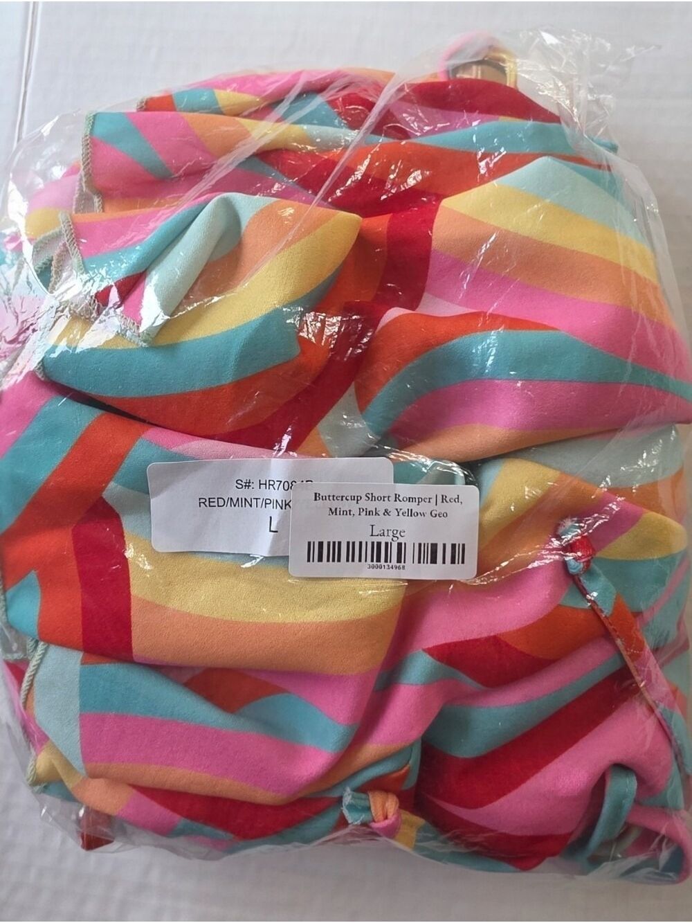 Haptics Buttercup Retro Rainbow Romper Large Flare Hem Boho Festival NIP - Picture 11 of 11